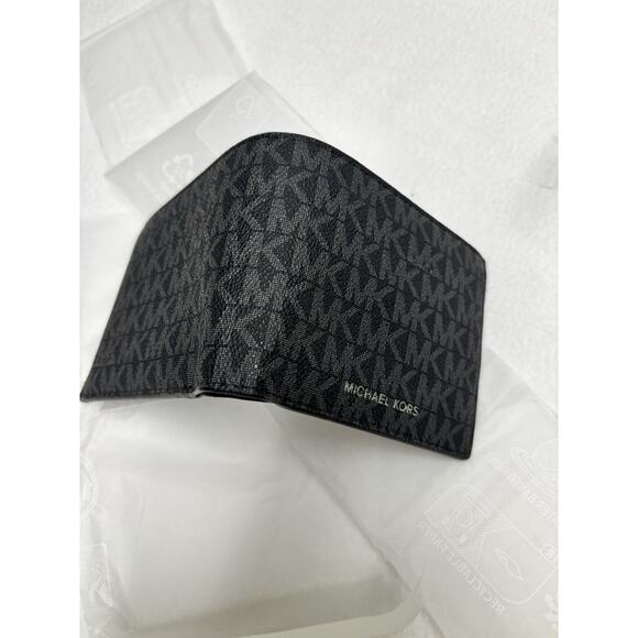 Michael Kors 2 Piece Cooper Logo Passcase Adm/PL Blue Wallet MSRP $198 NEW - Picture 8 of 15